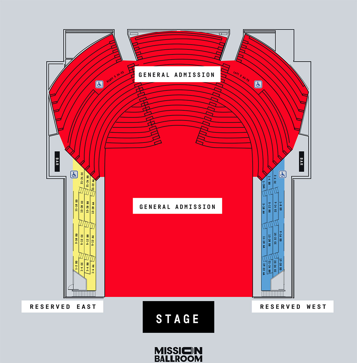 Mission Ballroom Denver Seating Chart